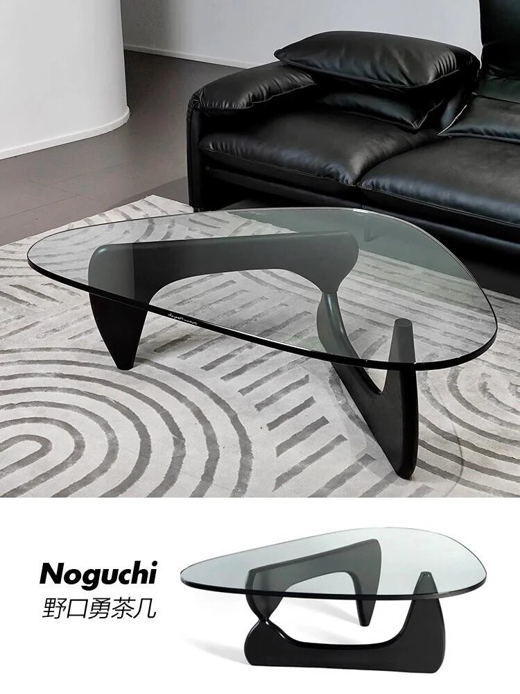 Ash Wood and Tempered Glass Coffee Table - Image 5