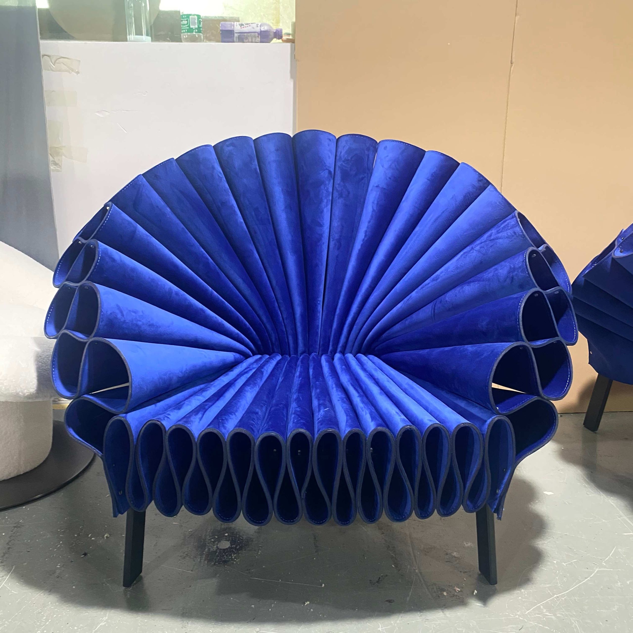 Modern Minimalist Fabric Single Sofa Chair