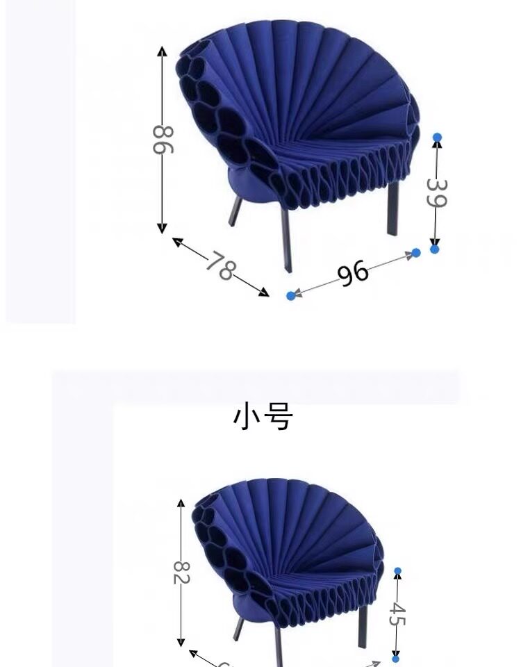 Modern Minimalist Fabric Single Sofa Chair - Image 5