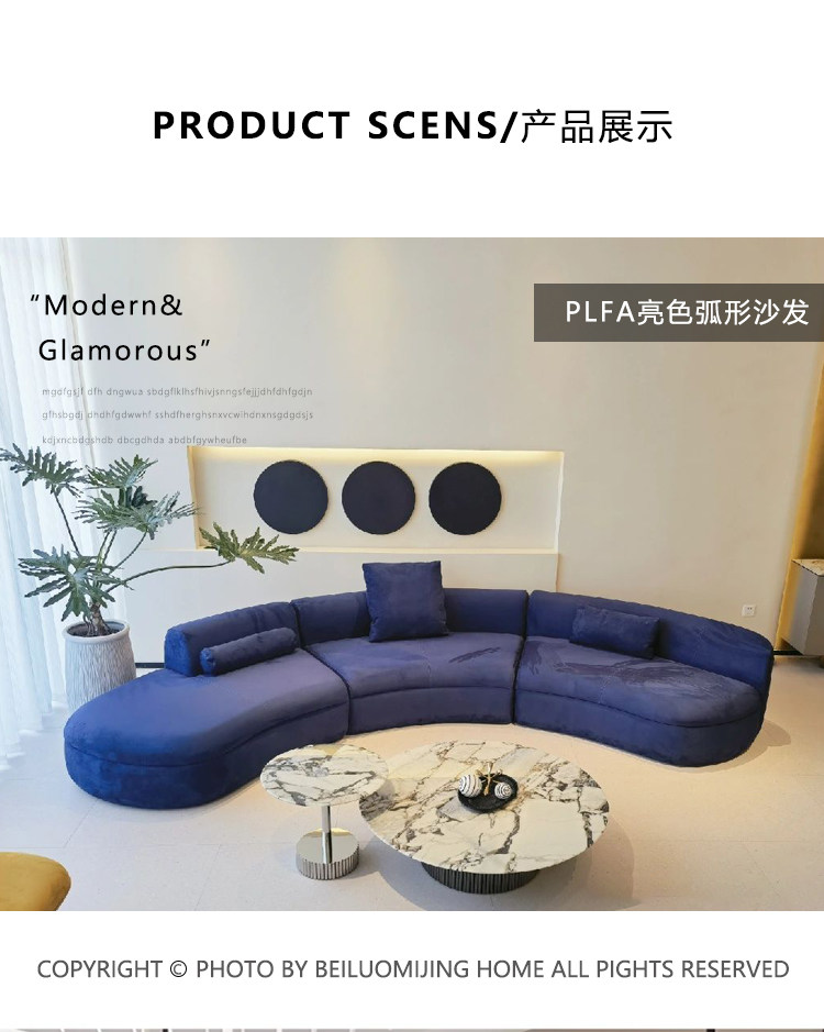 Luxury Large-Size Three-Seat Sofa - Image 3