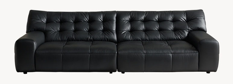 Top Grain Leather Three-Seat Sofa - Image 3