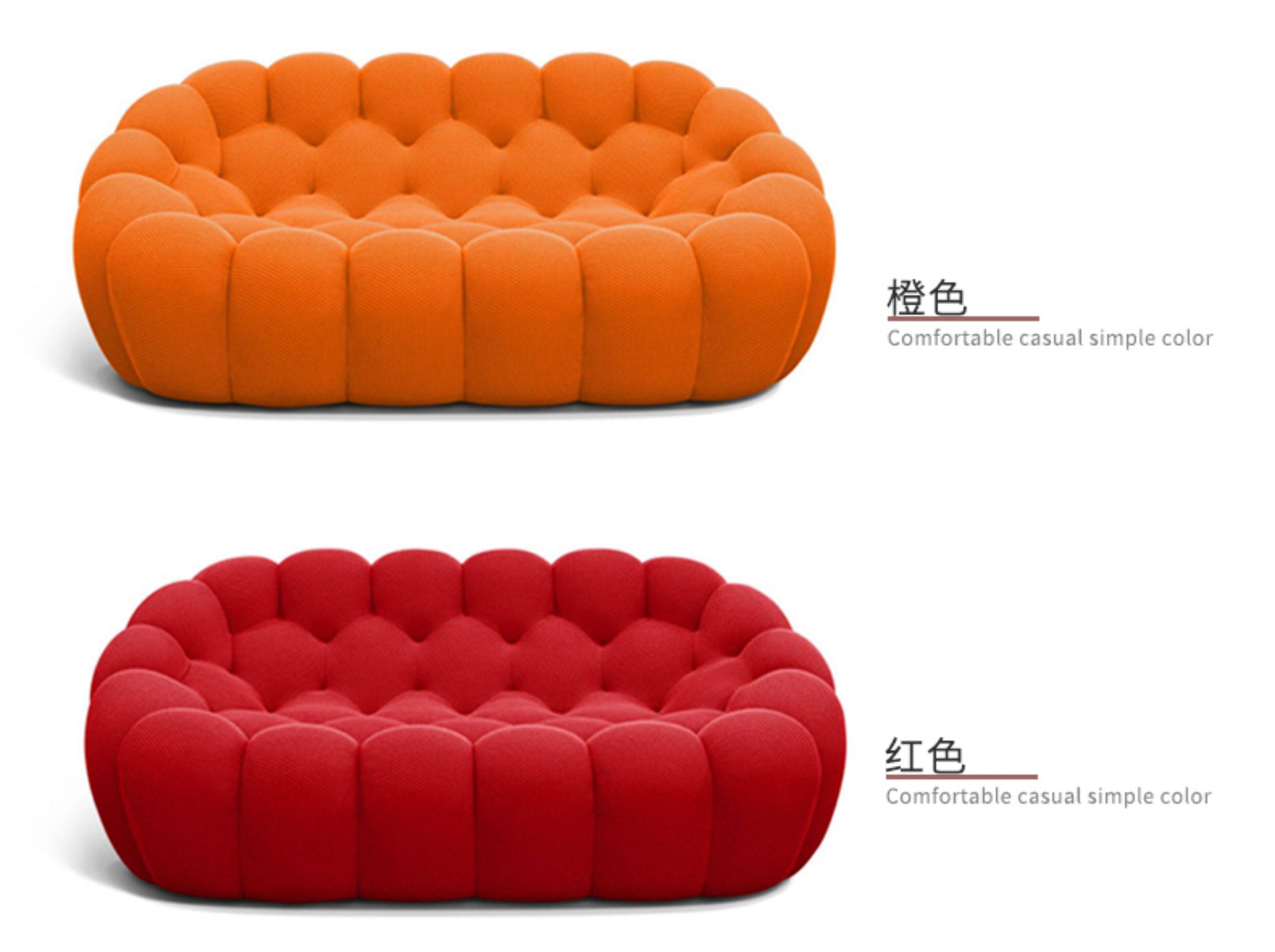 3D Stereo Fabric Three-Seat Sofa - Image 5