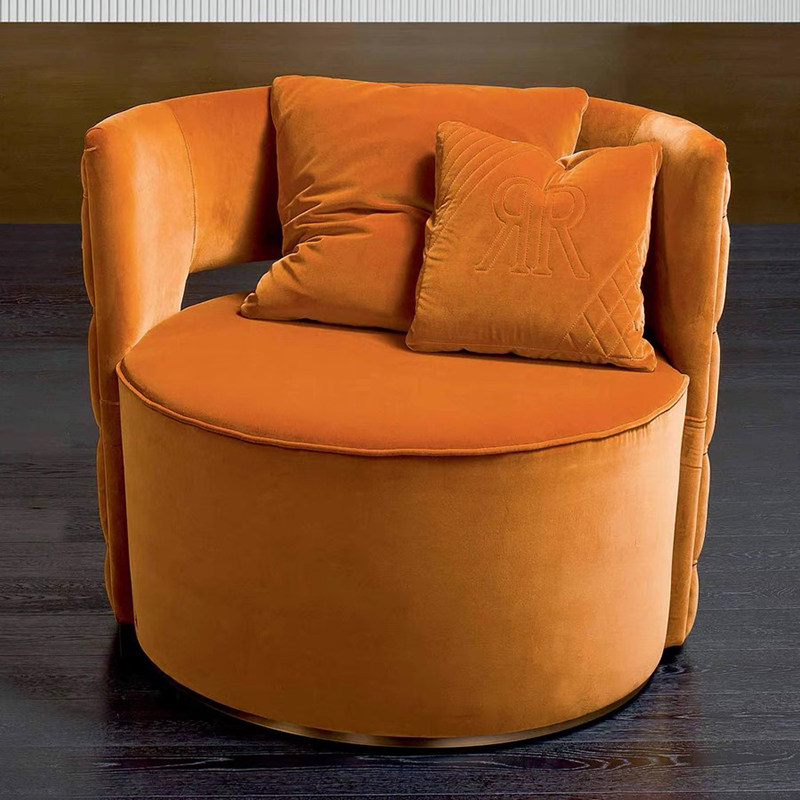 Dark Green Velvet Single Sofa Chair - Image 4