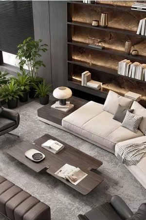 Light Luxury Three-Seat Sofa