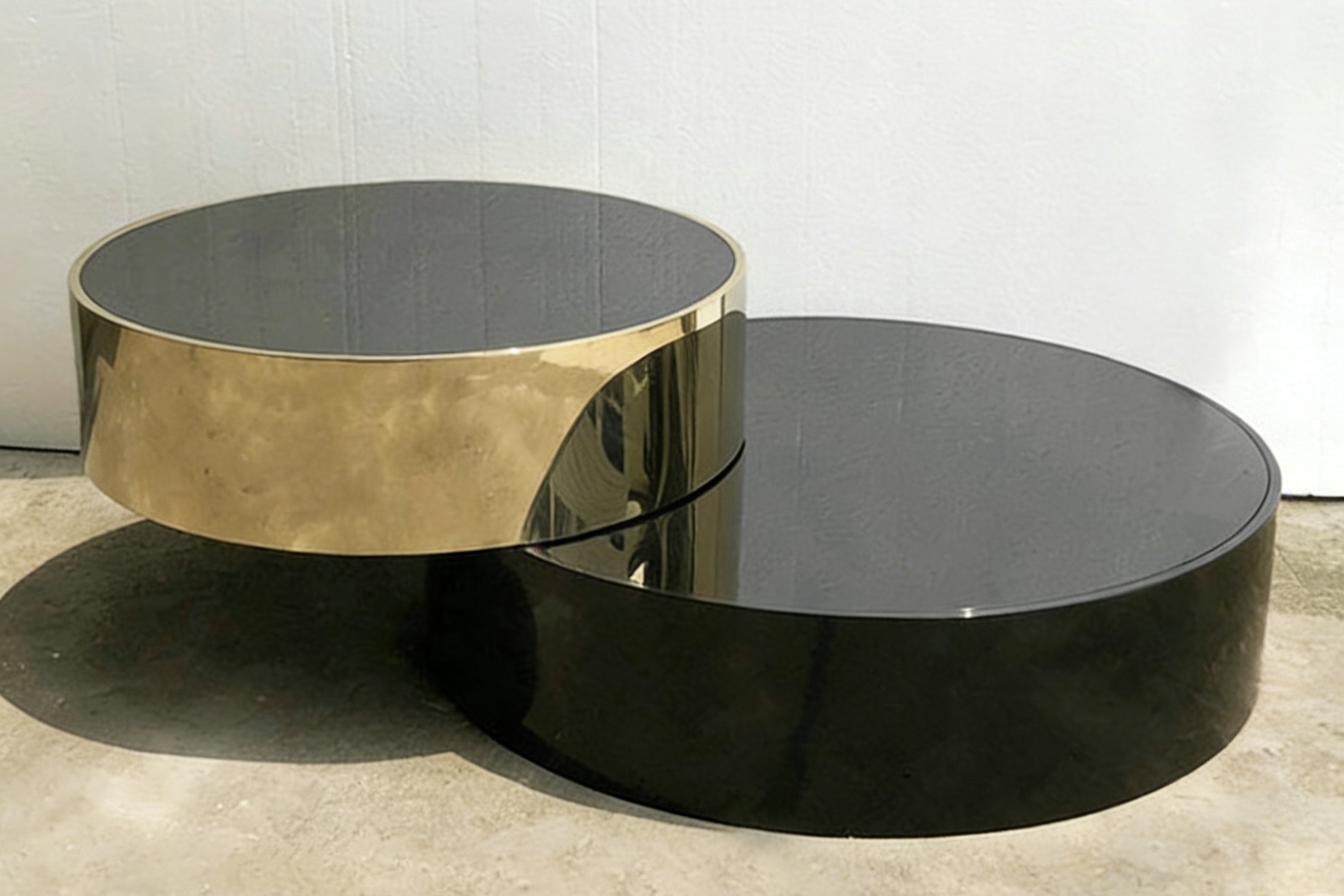 Tempered Glass Coffee Table with Stainless Steel Base - Image 5